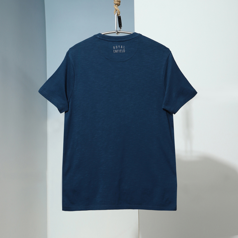 로얄 리노 스템프 네이비 티셔츠-2
